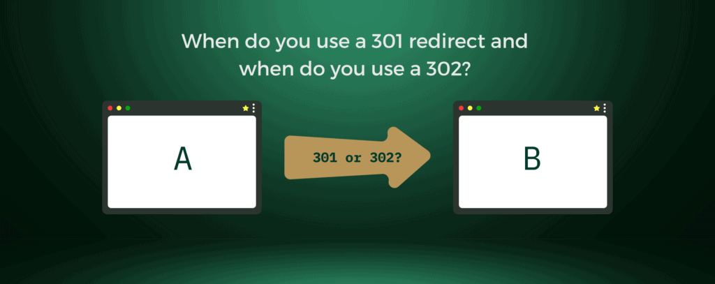 When do you use a 301 redirect